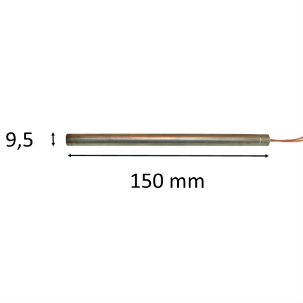 Zarnik do pieca na pellet: 9,5 mm x 150 mm 300 Watt 